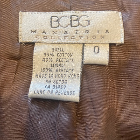 BCBG MAXAZRIA Vintage Blazer Jacket - Cotton Blend - Dark Gray - Picture 5 of 10